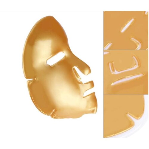 Lote paquete de 10 mascarillas Oro Colágeno Dorada Antiedad Antiarrugas Hidratante