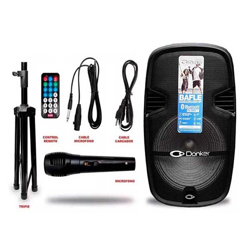 Bafle15 Donker  Marka KSR 25000w Potente Fm Control, Microfono, Bluetooth, Usb/sd