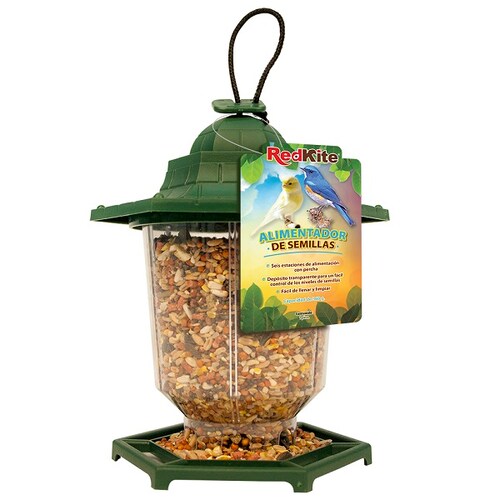 Alimentador Semillas Para Aves Canarios Pájaros 360gr FL9236