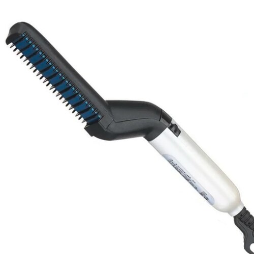 Plancha Barba Alisador Cepillo Electrico Peine Barberia