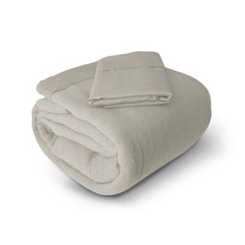 Juego de Sábanas Polar - Queen Size - Gris