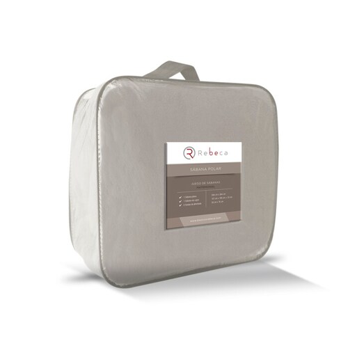 Juego de Sábanas Polar - Queen Size - Gris