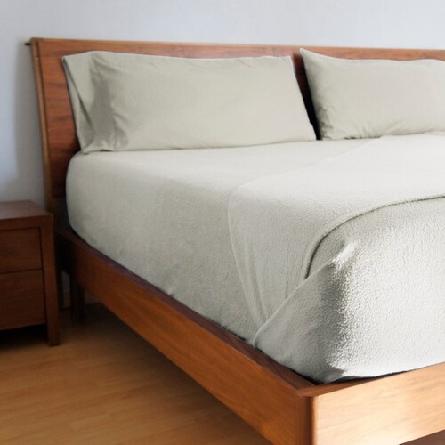 Juego de Sábanas Polar - Queen Size - Gris