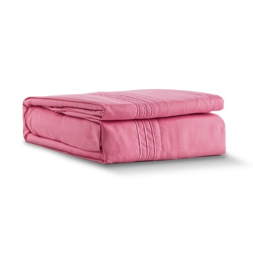 Juego de Sábanas Microfibra Luxury 1500 -Queen Size -Rosa