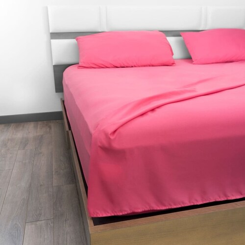 Juego de Sábanas Microfibra Luxury 1500 -Queen Size -Rosa
