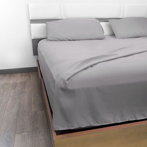 Juego de Sábanas Microfibra Luxury 1500 -King Size -Gris