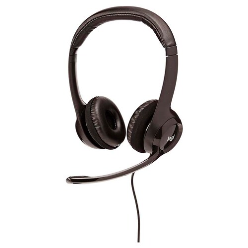 DIADEMA LOGITECH H390 STEREO NEGRA CON MICROFONO USB 981-000060.