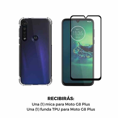 Mica + Funda Motorola Moto G8 Plus Contra Golpes