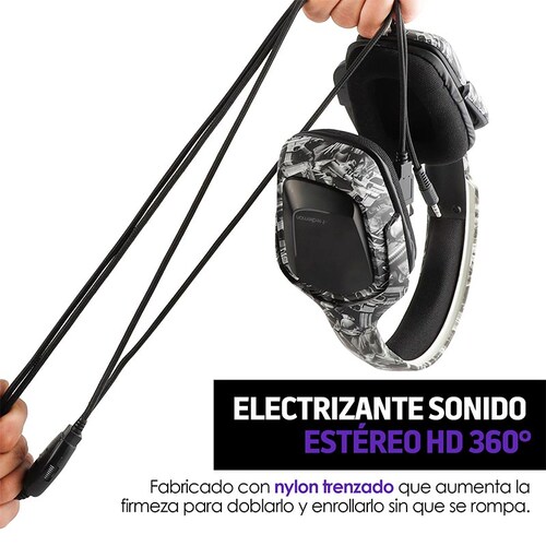 Audífonos Gamer Hd 360 Micrófono Luz LED G5000 Redlemon