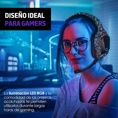Audífonos Gamer Hd 360 Micrófono Luz LED G5000 Redlemon