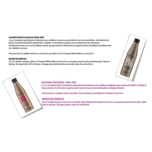 Kit Shampoo Para Cabellos Blancos/matizador Y Bálsamo Salerm