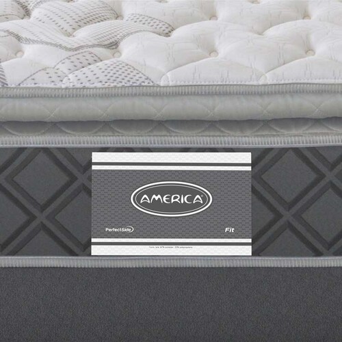 Colchon y Box King Size Fresh America Ortopédico