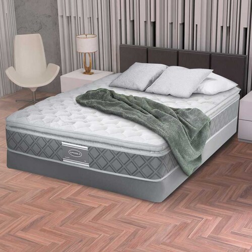 Colchon y Box King Size Fresh America Ortopédico