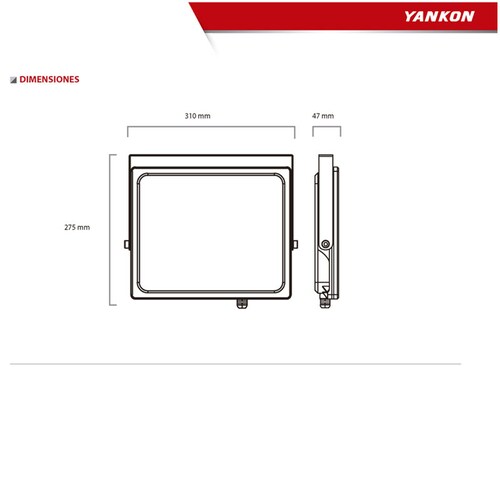 Reflector Lampara Led 100w Rgb Control Remoto Casa Yankon 