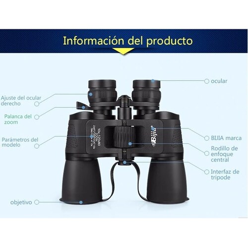 Binoculares Bijia 10-120x80 Bak4 Zoomables.