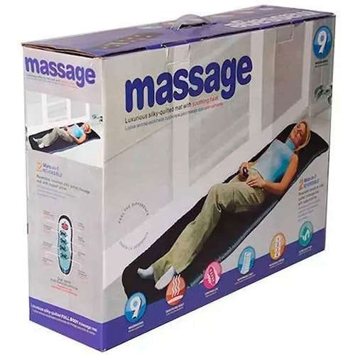 Colchon Masajeador Calor Cuerpo Completo 9 Motores Relajante Terapia 