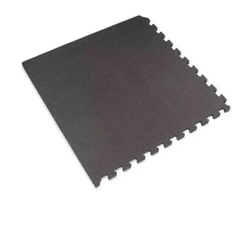 Piso Tapete Gym Gimnasio 62x62x12mm De Foami Ensamble color Negro 10 piezas 