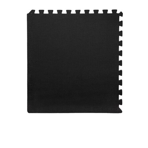 Piso Tapete Gym Gimnasio 62x62x12mm De Foami Ensamble color Negro 10 piezas 