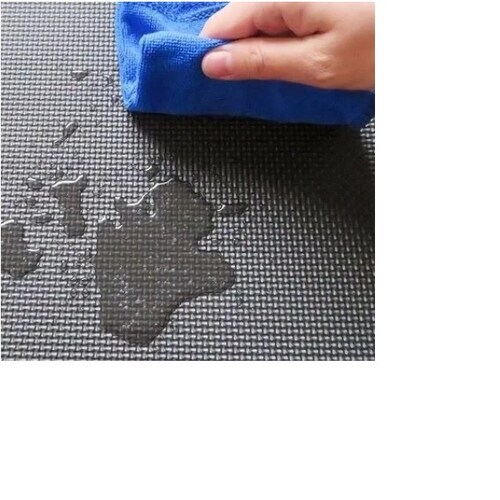 Piso Tapete Gym Gimnasio 62x62x12mm De Foami Ensamble color Negro 10 piezas 