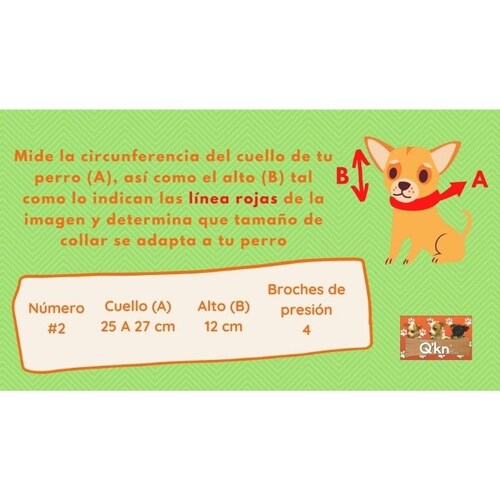 Collar Isabelino Q´kn #2 para Perro
