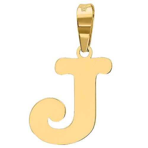 Dije Letra J Oro 10 K 