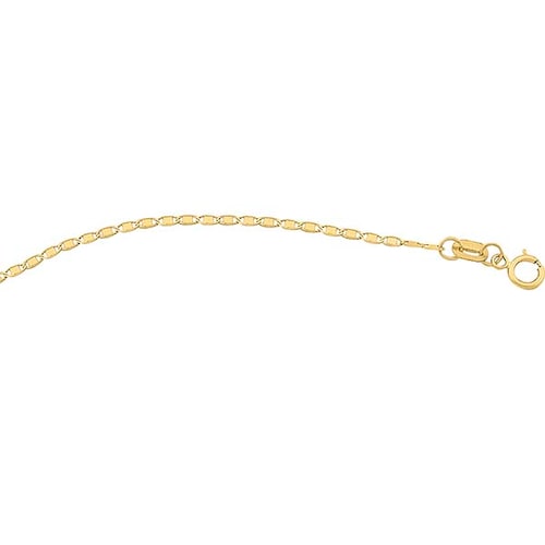 CADENA VALENTINA 030 AMA ESPEJO 50CM 10K