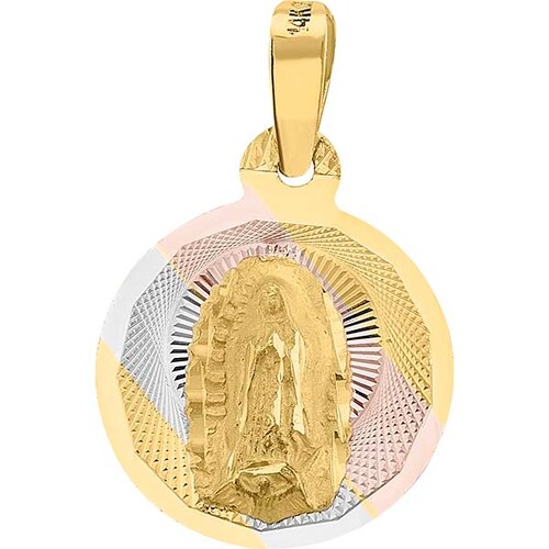 Medalla De La Virgen De Guadalupe Oro 14 K