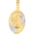Medalla Oval Virgen De Guadalupe Oro Florentino 14 K