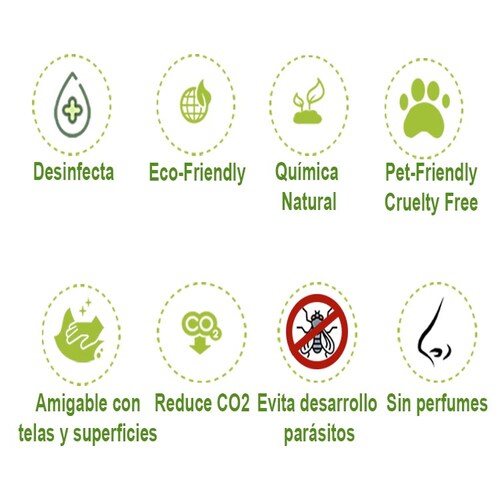 Eliminador Orina de mascotas y desinfectante Bio Disposal Neutralizador de Orina 4LTS + 1 LTS