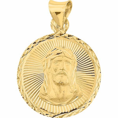 Medalla Divino Rostro De Jesus Med Oro 10 K +