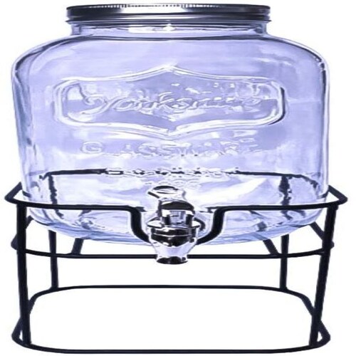 2 Dispensadores Bebidas Vitrolero Vidrio Mason Jar Agua 10l