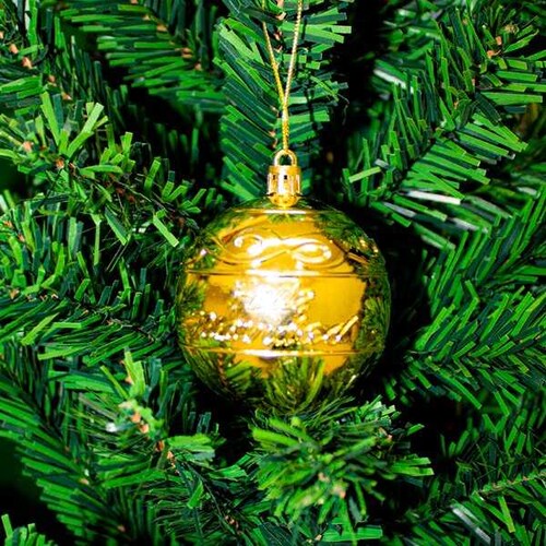 Esferas Navideñas Dorado Y Café De Plastico 30 Piezas Adornos Navideños