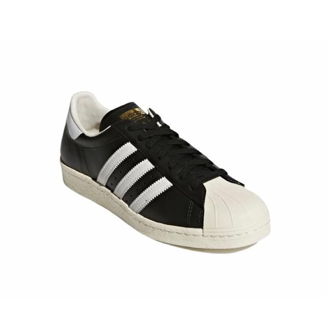 TENIS ADIDAS HOMBRE SUPERSTAR 80S CLASICOS DE PIEL NEGRO