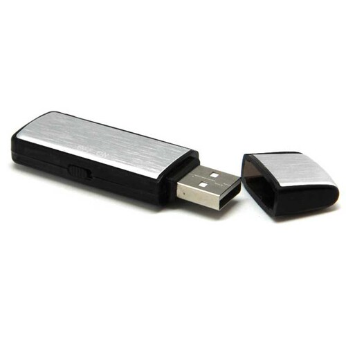 Fralugio Grabadora de Voz Espia 8GB Simulación Memoria USB 20 Horas Audio