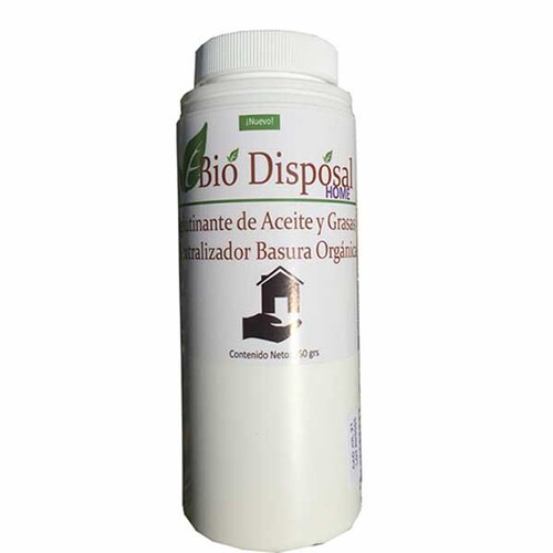 Tratamiento para eliminar Olor en Basura Orgánica y solidificador aceite y grasas Bio Disposal 150 grs