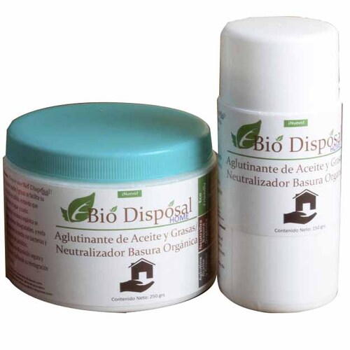 Tratamiento para eliminar Olor en Basura Orgánica y solidificador aceite y grasas Bio Disposal 400 grs