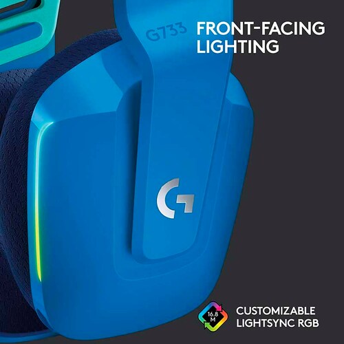 DIADEMA LOGITECH G733 LIGHTSPEED WIRELESS RGB AZUL PC/MAC/PS4 981-000942.