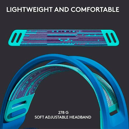 DIADEMA LOGITECH G733 LIGHTSPEED WIRELESS RGB AZUL PC/MAC/PS4 981-000942.