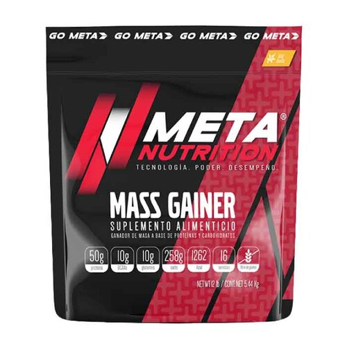 Ganador Meta Nutrition Meta Mass  Gainer 12 Lbs. 22 Serv.  - Cookies & Cream