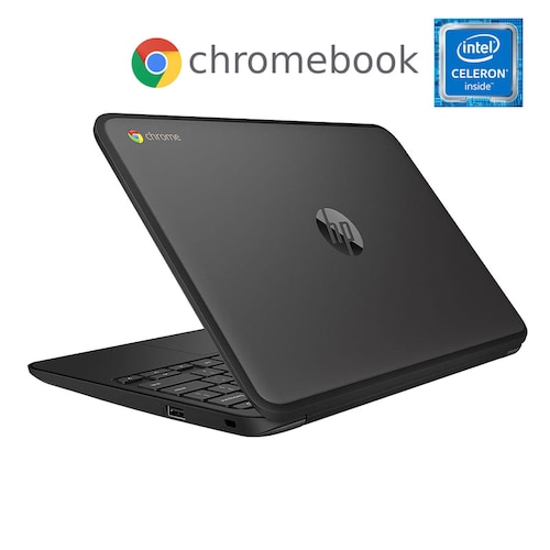 Laptop Hp Chromebook 11 Intel Celeron Ssd 32gb Ram 4gb + Mouse + base + audífonos + Microsd 64gb