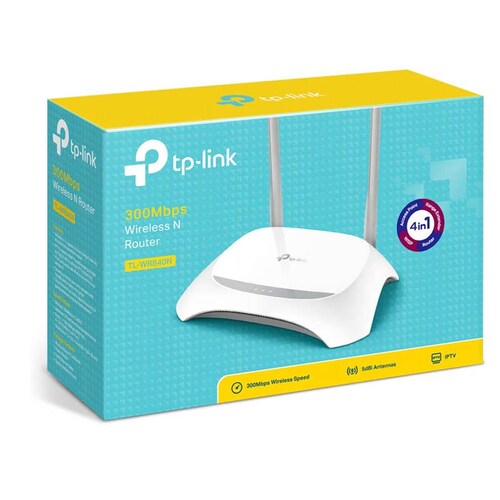 ROUTER TPLINK TL-WR840N 2.4GHZ 300MBPS ANTENA INTERNA.