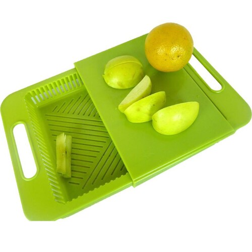 Tabla Para Picar Cortar Con Contenedor Escurridor Portatil