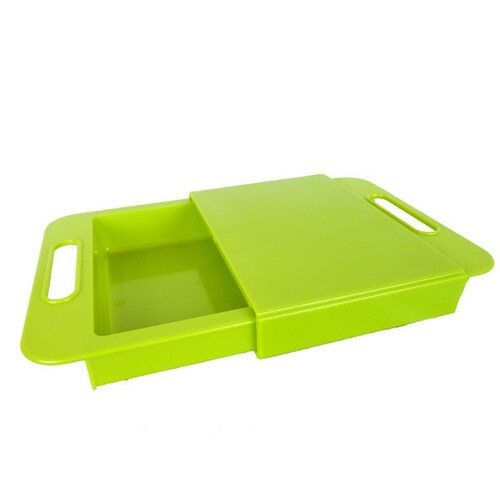 Tabla Para Picar Cortar Con Contenedor Escurridor Portatil