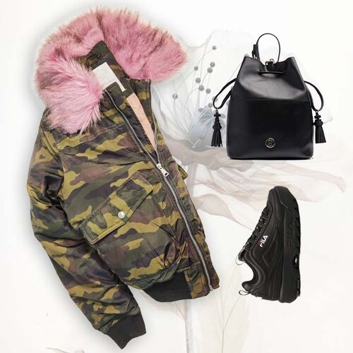 Chamarra Camuflaje Para Mujer Moderna En Dos Colores G1549