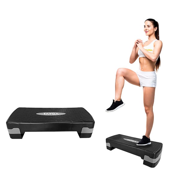 Banco Fitness Tayga Para Gimnasio Color Negro