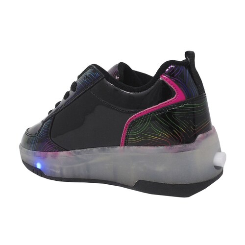Tenis Patín Pop By Heelys Para Niña Negro Con Estampado
