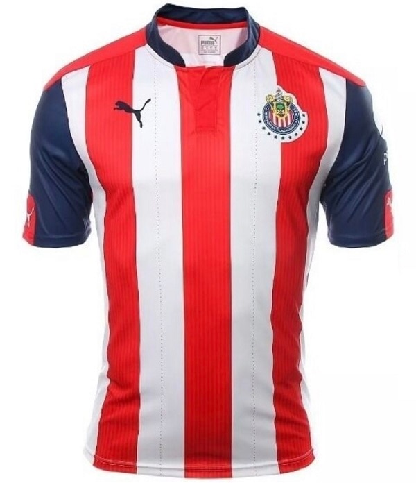 Jersey Playera Chivas Manga Corta Rojiblanca Original