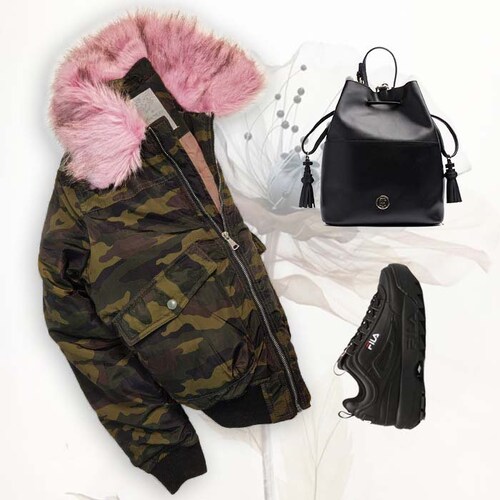 Chamarra Camuflaje Para Mujer Moderna En Dos Colores G1549