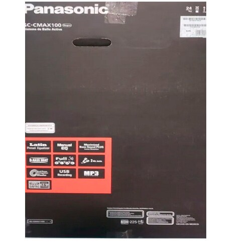 Bafle Activo Panasonic 6600 Watts Con Tipie Sc-cmax100
