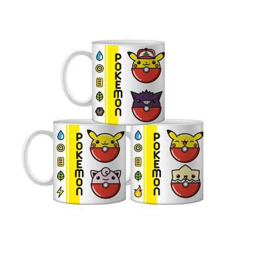 POKEMON SET DE 3 TAZAS DE CERAMICA 11 OZ